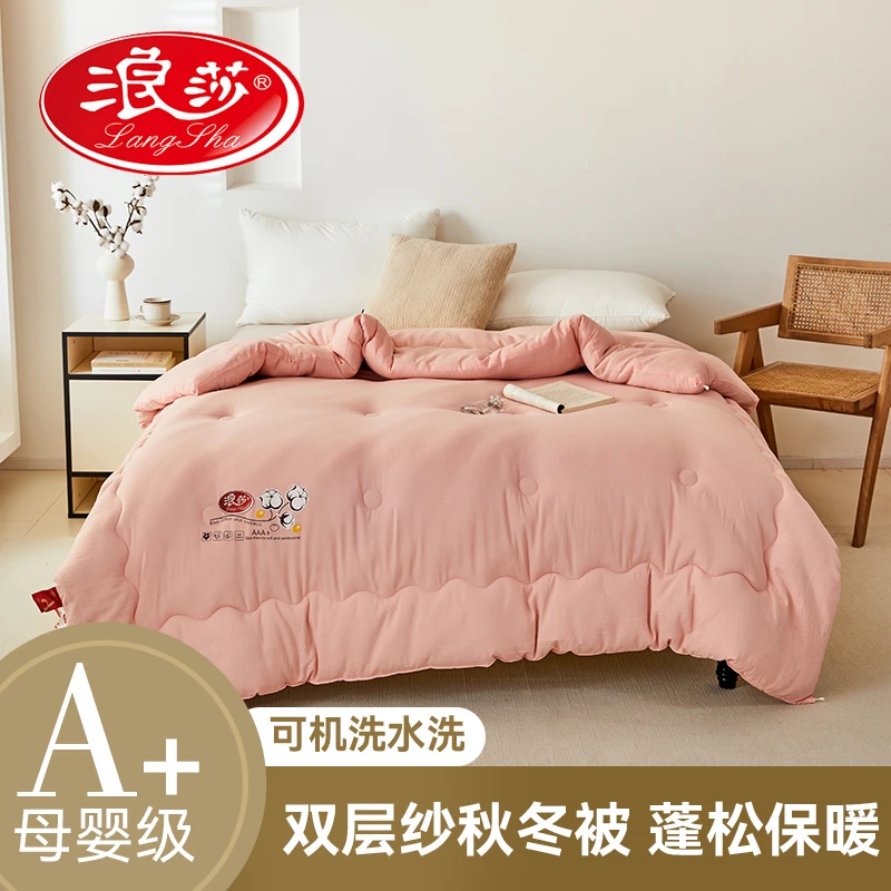 无品牌浪莎A类学生春秋被冬被保暖单人双人被加厚宿舍亲肤