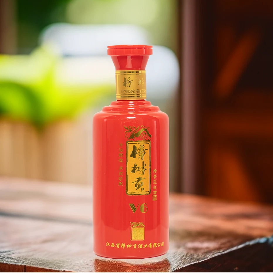 大樟树贡 V6特香型白酒婚宴商务瓶装珍藏古法工艺SS52度480ml