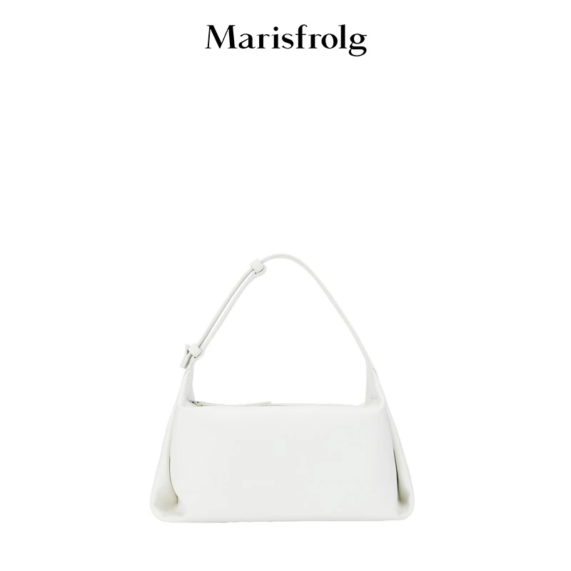 Marisfrolg/玛丝菲尔时尚休闲小众百搭轻奢白色包包A2DE45115