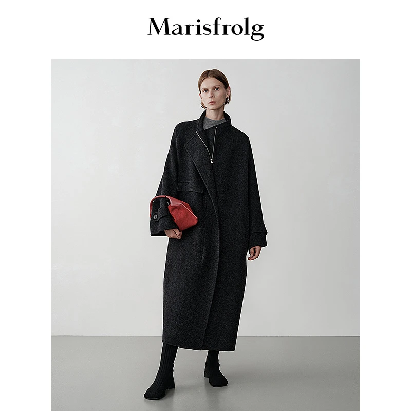 Marisfrolg玛丝菲尔秋冬毛呢女高级感A1EG4421D