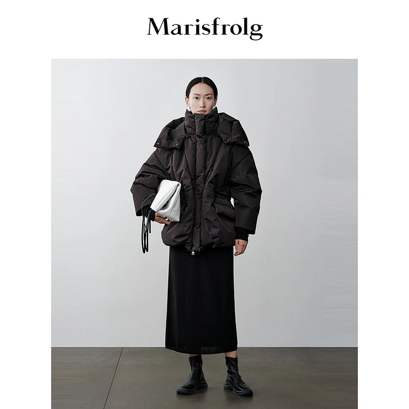 Marisfrolg 618秋冬反季专场厚款通勤风百搭休闲羽绒服A1DE4708Y