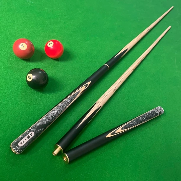 斗旗冰魄台球杆小头杆斯诺克球杆桌球杆分体杆成人黑八中式手工杆