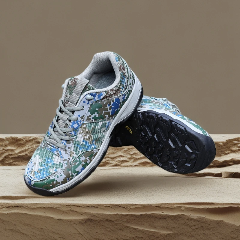 越野跑鞋迷彩鞋夏季作训鞋户外耐磨轻跑运动鞋男登山鞋体能训练鞋