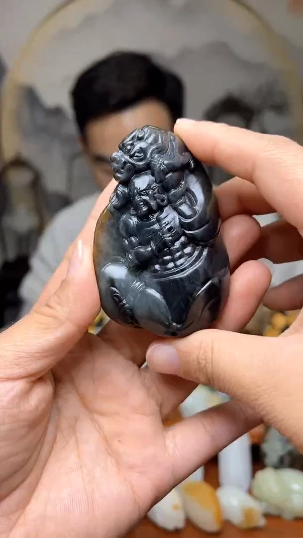 【闪购商品】和田玉吊坠未镶嵌112  新疆料青花