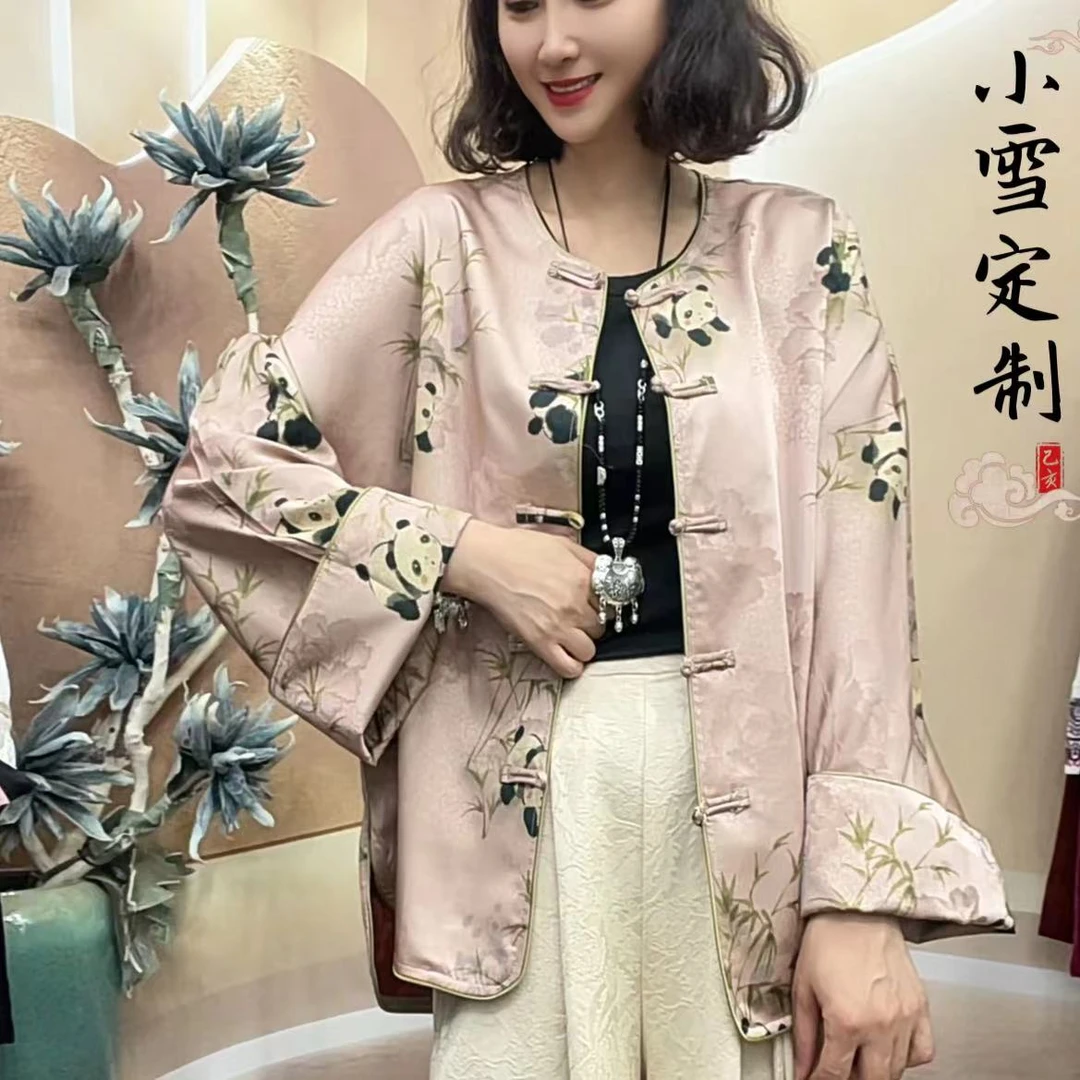 【猫玲珑】189秋季新品显瘦复古中式百搭气质网红文艺风中国风外套