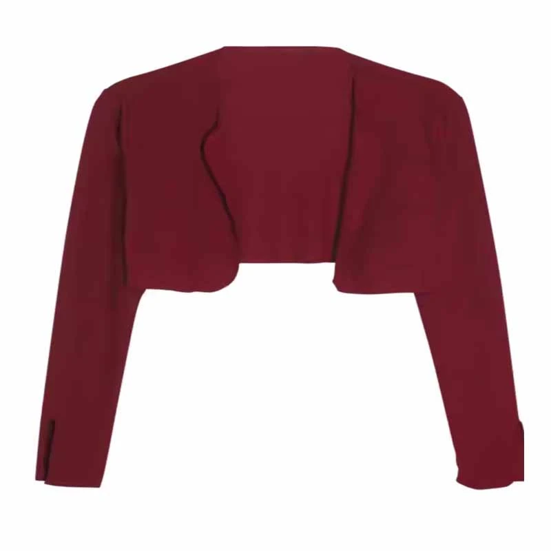 乔朵DUO【开衫上衣】长袖复古百搭外搭小众设计法式高级感外套纯色