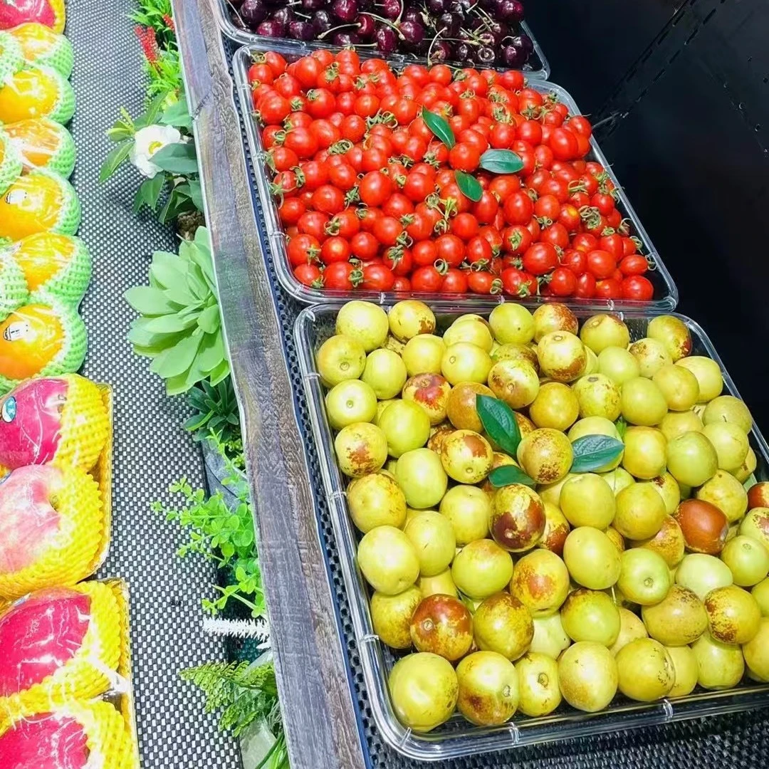 亚克力透明水果卤菜凉菜盘展示盘商用熟食托盘塑料盒子平盘