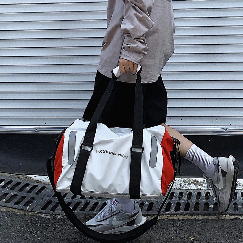 短途旅行包大容量手提行李包轻便收纳袋健身包干湿分离运动训练包