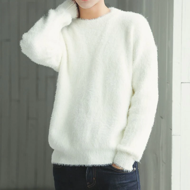 男款毛衣男冬季加绒加厚2023新款男士毛衣毛线衣保暖针织衫圆领