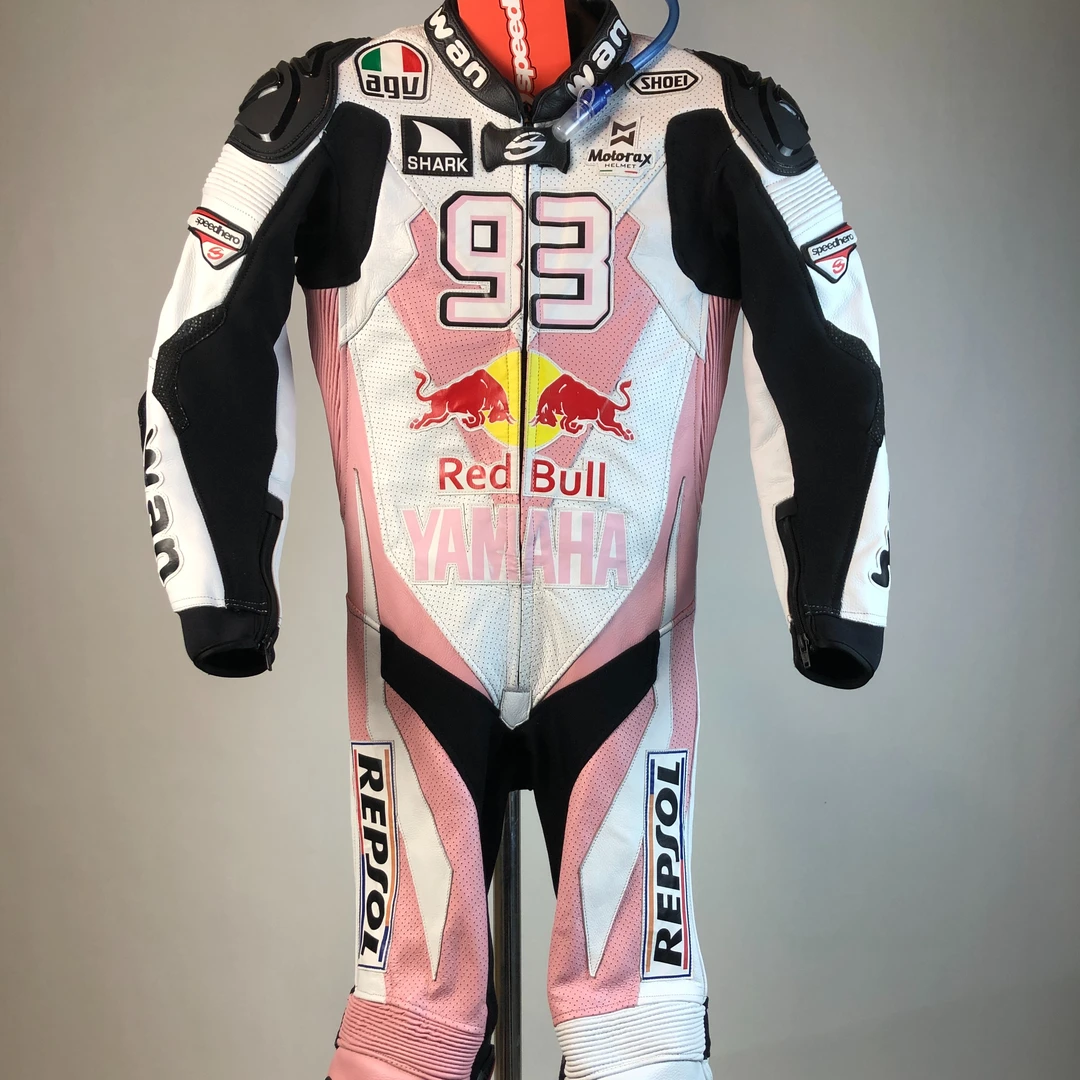 量身定制女骑士连体皮衣赛车服全牛皮柔软耐磨防摔骑行服赛道跑山