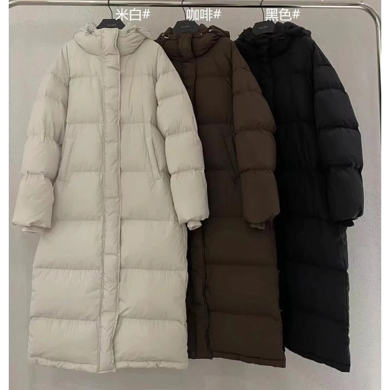 3191号#9689461#纯色固定连帽休闲拉链填充外套长款G4-21