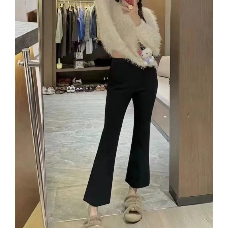 8045号#6259#弹力腰围小黑裤（预）