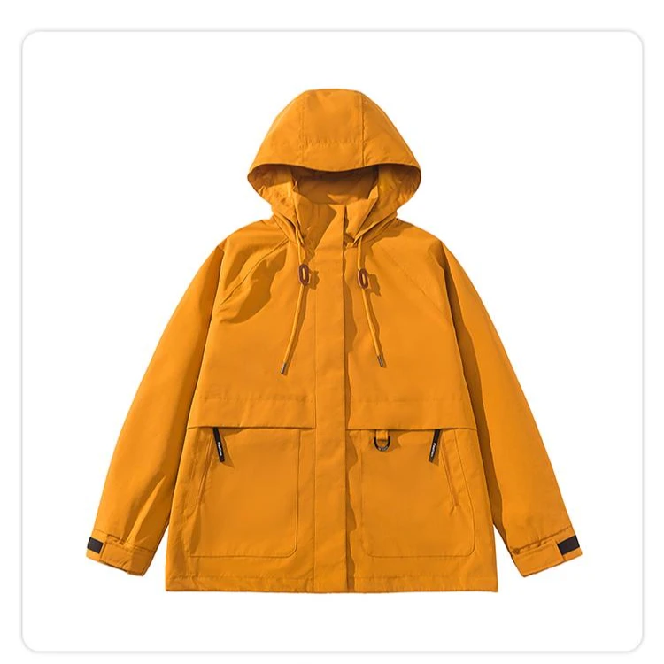 9758号963518#秋冬情侣款户外冲锋衣登山工装外套（预）