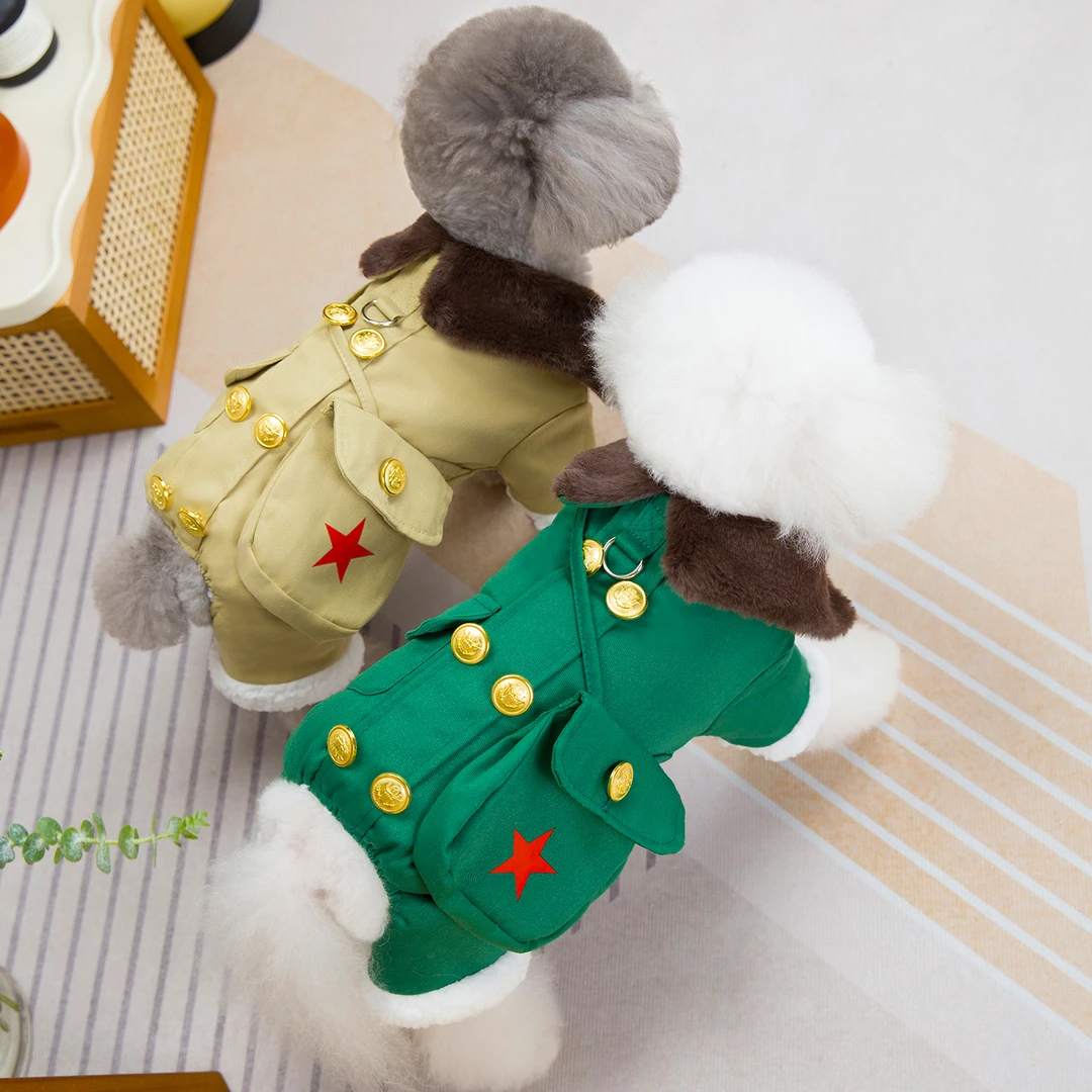 狗狗秋冬衣服冬季网红东北防寒棉大衣泰迪比熊博美超厚御风雪大衣