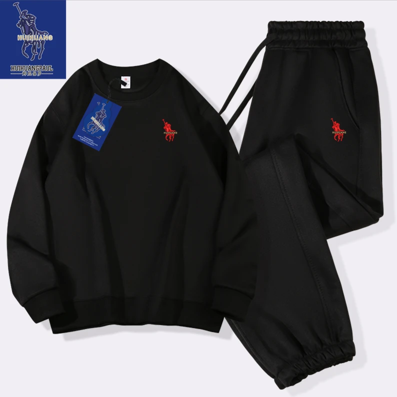 HUIHUANGPAUL/辉煌保罗圆领运动卫衣套装刺绣BL骑士（圆领套装）