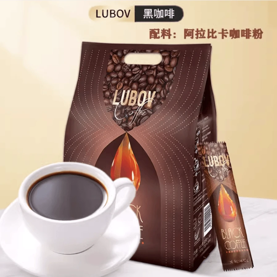 进口琉鲍菲速溶黑咖溶纯黑咖啡100克