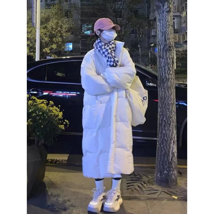 【小扬直播推荐】爆款潮奶fufu中长款羽绒大码新款加厚过膝白色宽松