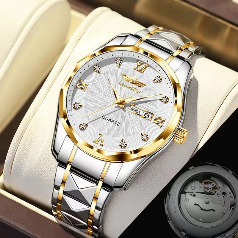 瑞士全自动机械表男士手表高档气质防水夜光双日历潮流经典多功能