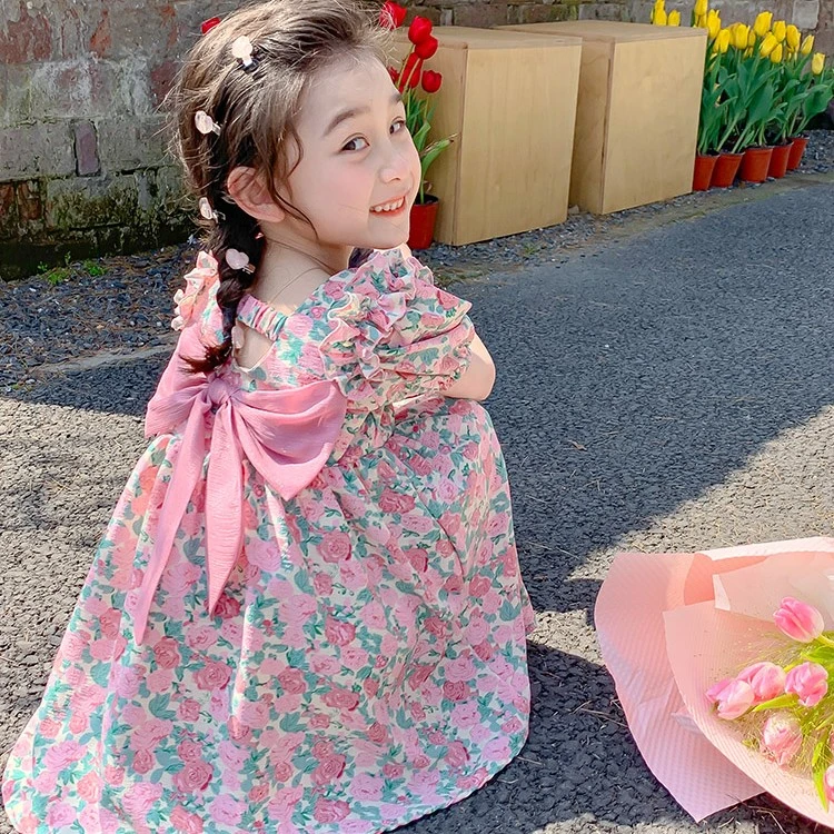 女童连衣裙夏季2024新款洋气夏天女宝宝夏款时髦儿童夏装公主裙子