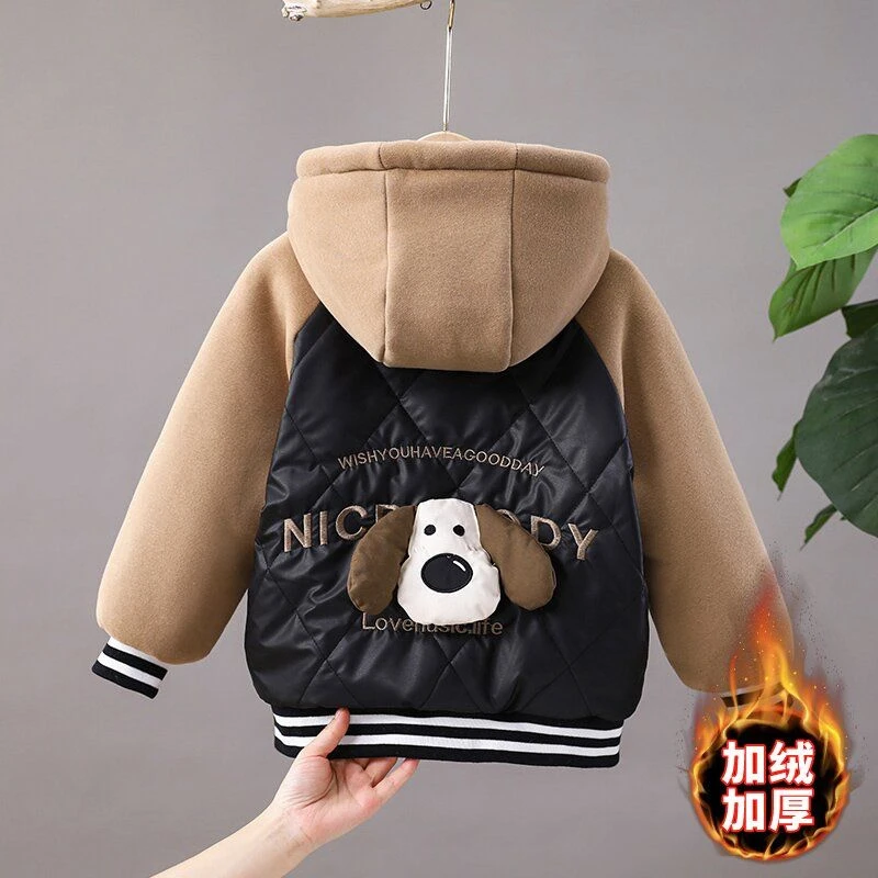 女童棉服秋冬款2024新款小女孩加绒加厚冬季棉袄儿童棉衣冬装外套