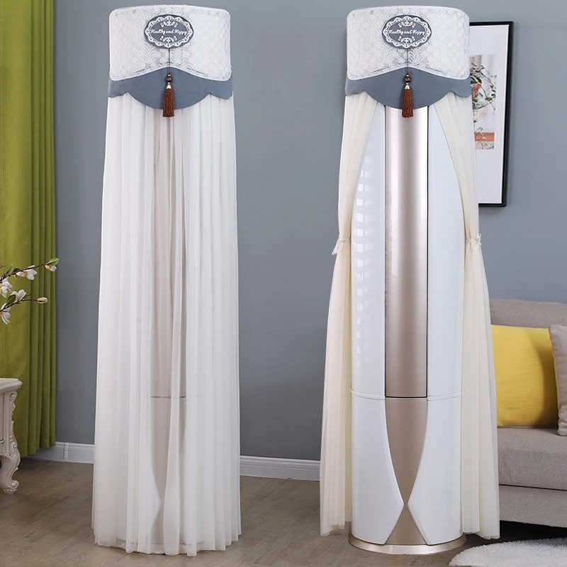 新款立式家用圆柱空调罩开机不取圆形空调防尘罩柜机空调套挡风帘