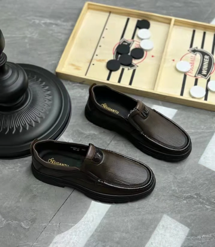 12-806男士牛皮时尚百搭秋冬舒适男鞋