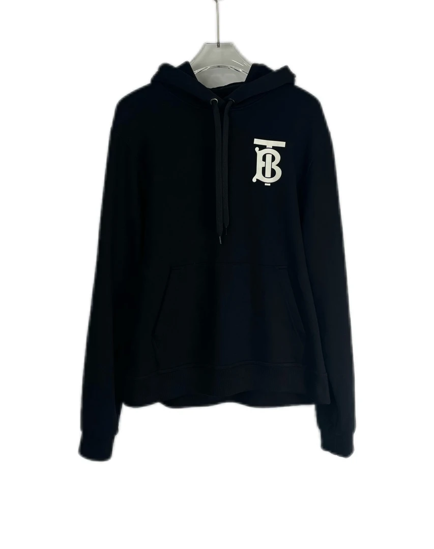 99新 9306204 Burberry 博柏利 TB印花连帽抽绳卫衣 L码