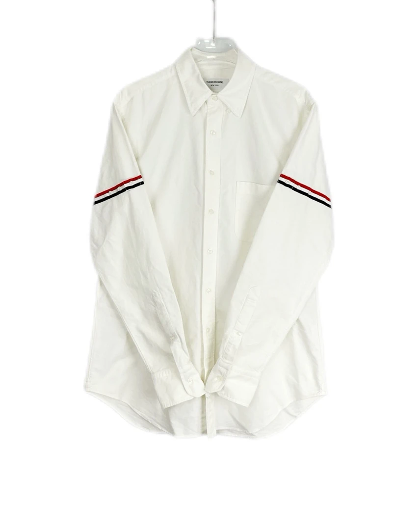 99新 9478866 Thom Browne TB 汤姆布朗 牛津双袖标翻领长袖衬衫