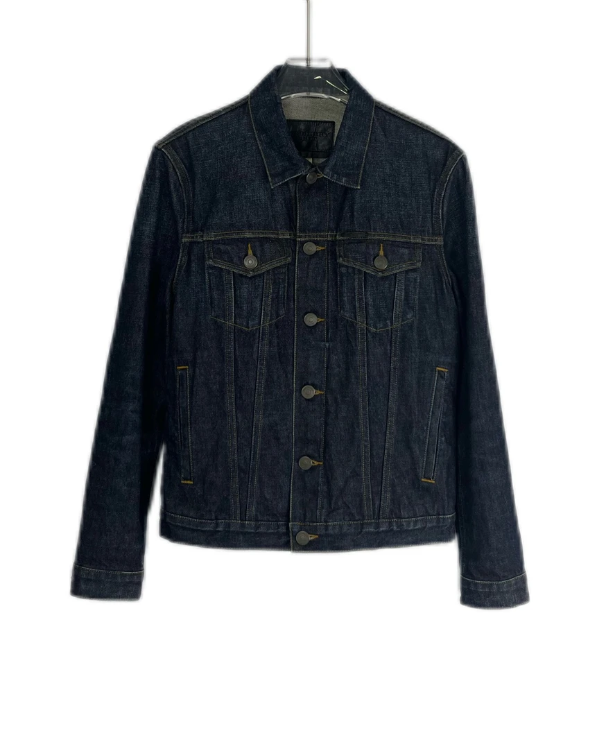 99新 8930688 Burberry 博柏利 牛仔翻领长袖金属纽扣外套 S码