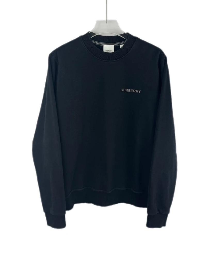 99新 7268930 Burberry 博柏利 胸口logo印花圆领套头卫衣 XS码
