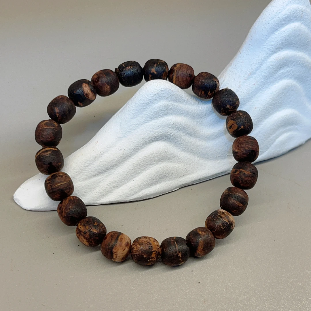 【珊木居】JZX279 降真香黄金甲8*8老型珠单圈手串