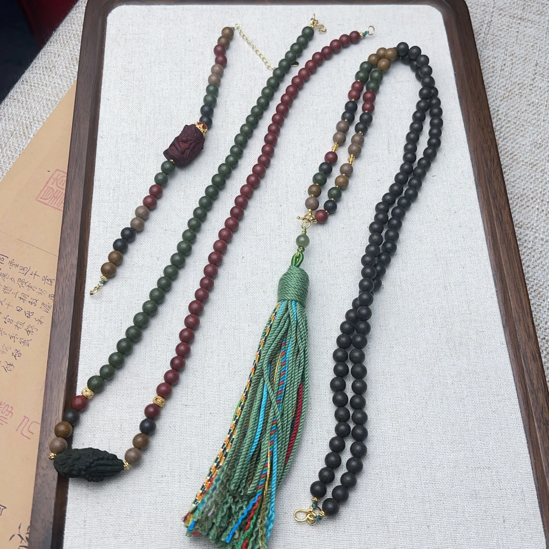 【珊木居】HXZ252JY 五方斜挎 0.6扎基佛手多功能 古方合香珠