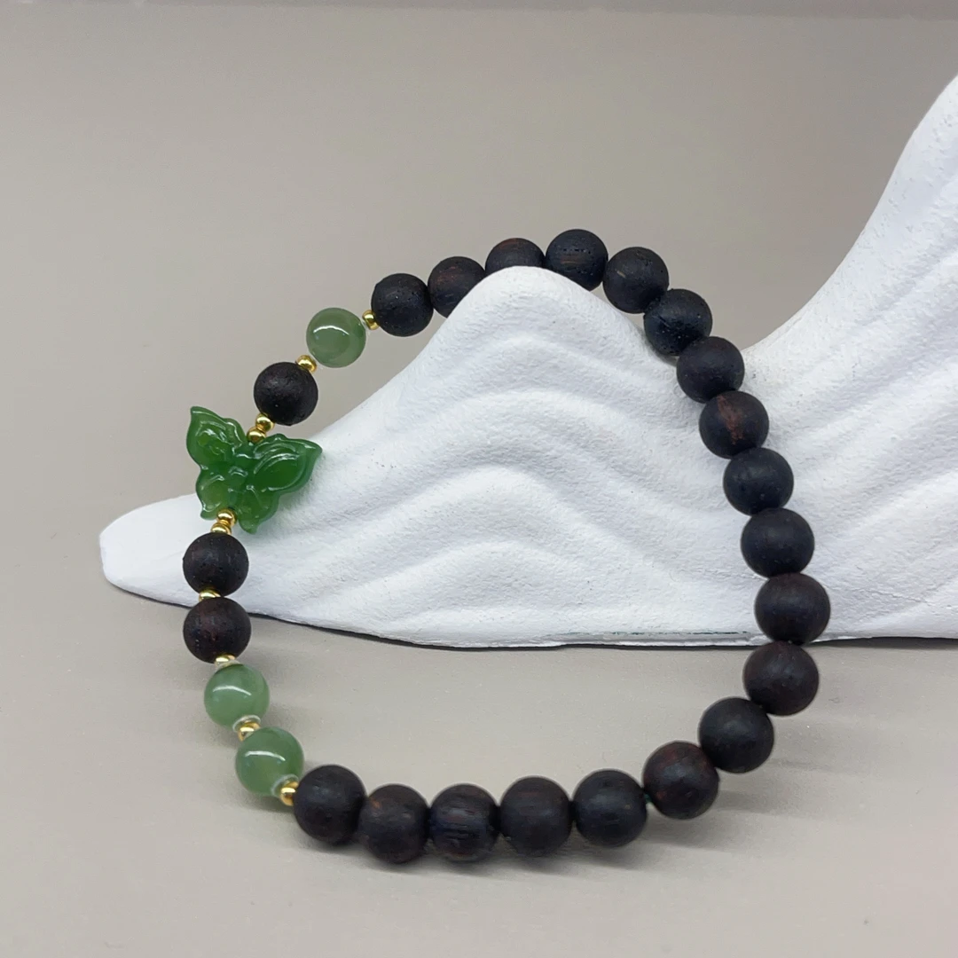 【珊木居】JZX262XY 九紫离火蝶 降真香0.6圆珠单圈设计款手串