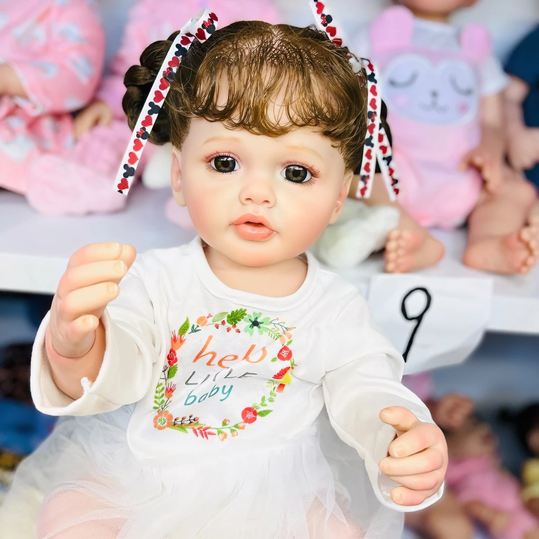 Yuboojia55cm全搪胶 可水洗 仿真婴儿 重生娃娃 儿童玩具礼物时尚