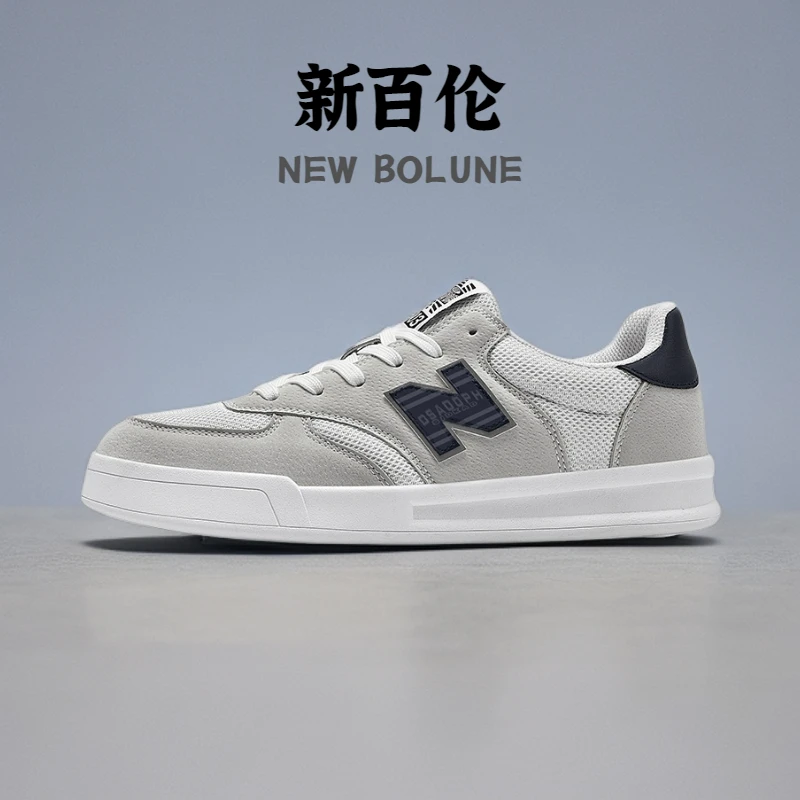 新百伦NEW BOLUNE男鞋板鞋韩版透气百搭小白鞋女情侣303休闲板鞋