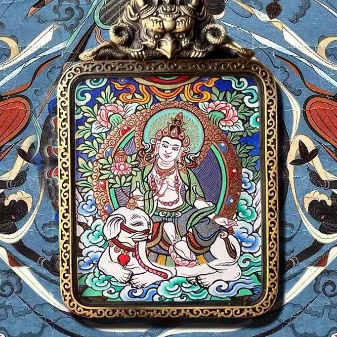 藏风工艺品画吊坠春季新款吊坠双面