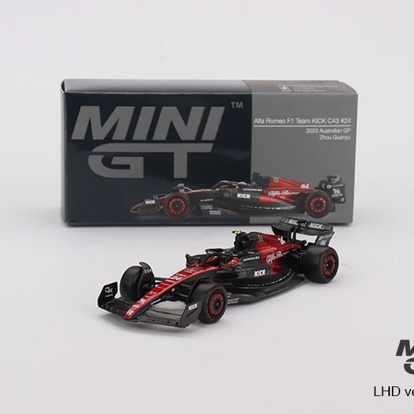 MINIGT 1:64 Alfa RomeoC43 #24周冠宇2023澳洲站 F1合金车模#728