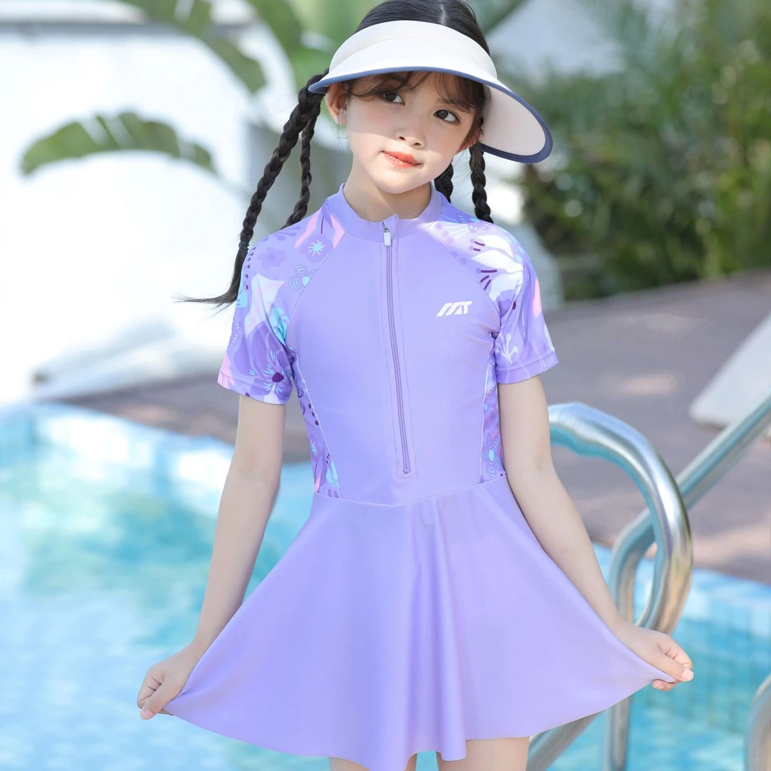 【拍一发八】泳衣女童学生泳装公主泳衣女童舒适24008泳衣儿童女款