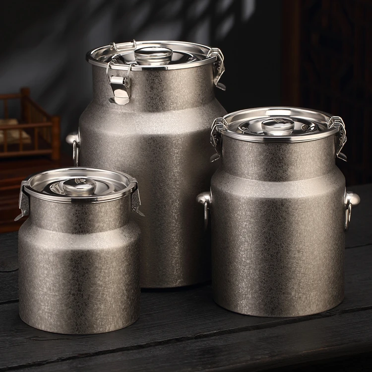 高档不锈钢茶叶罐大号储物罐密封罐小号茶叶包装盒茶仓家用收纳罐