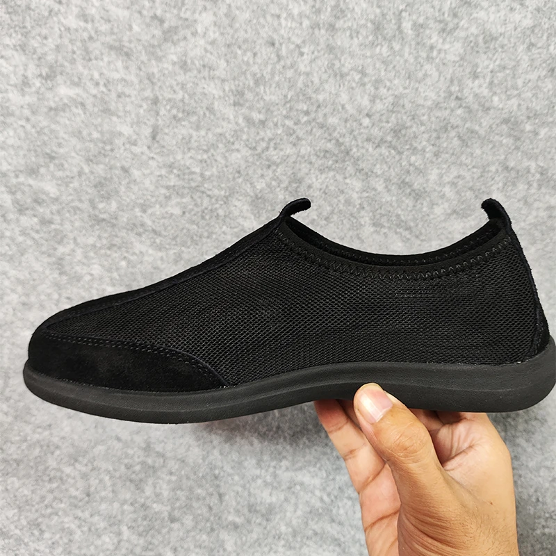 【福中战术1】2024新款夏季透气一脚蹬布鞋黑色