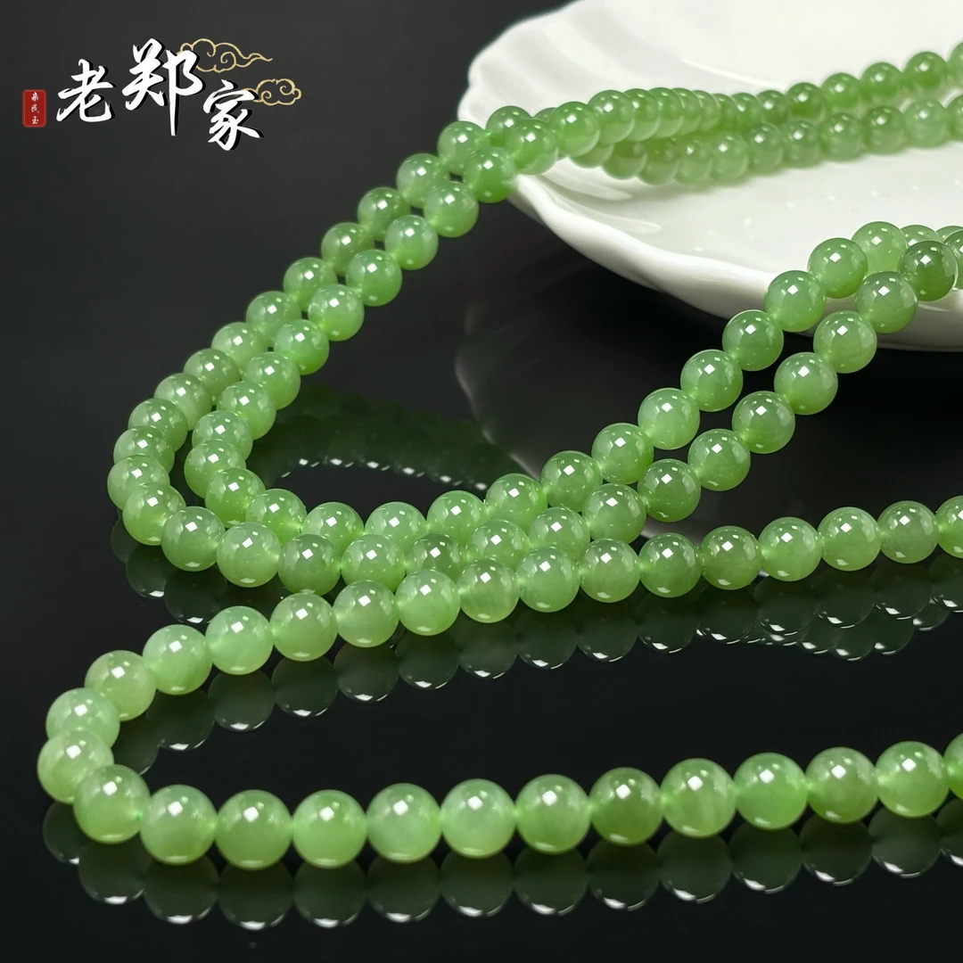 【老郑家】和田玉项链  约8mm（多样性发1件）96-1