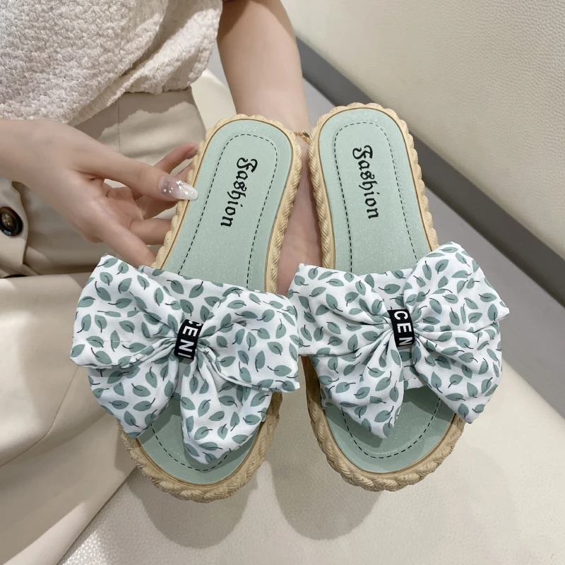 2024年865-4时尚百搭网红夏季软底外穿女士厚底ins女拖鞋