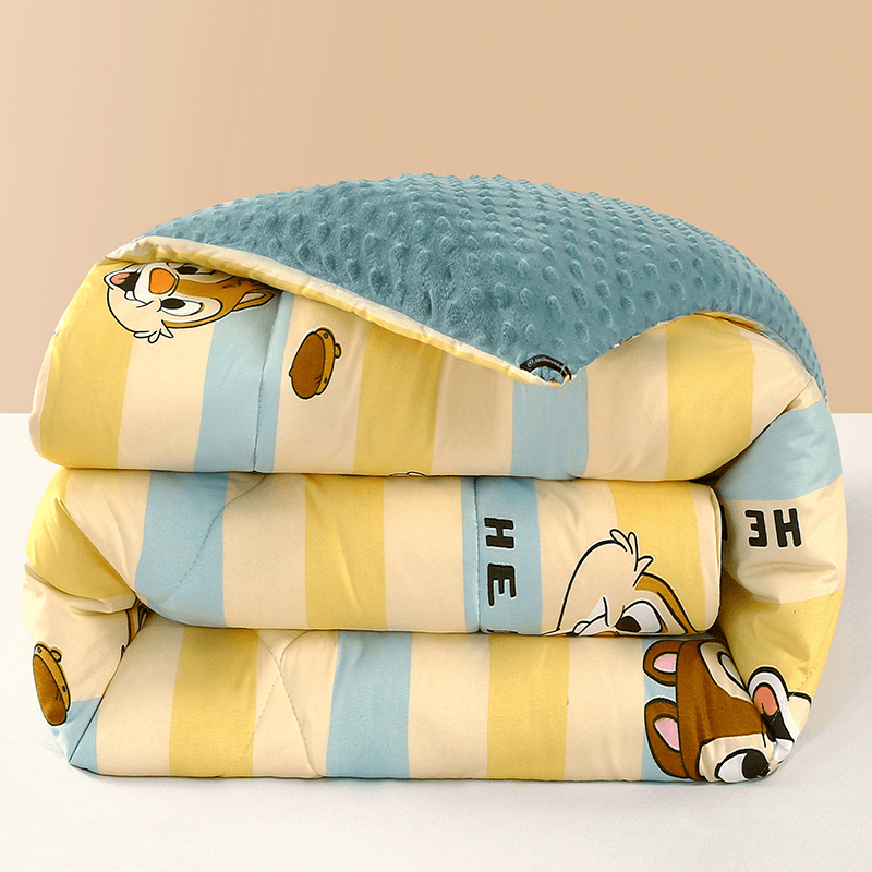 舒菲图 迪士尼豆豆被子儿童宿舍单人学生被褥冬季冬被加厚保暖被四季通用