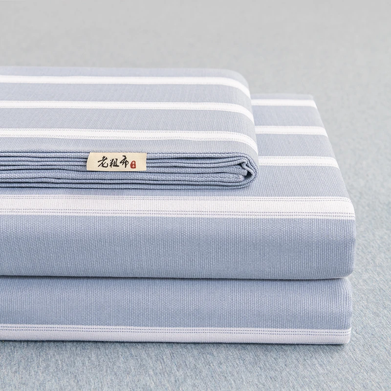 纯棉老粗布床单单件夏天2024新款棉麻凉席学生宿舍单人被单网红款