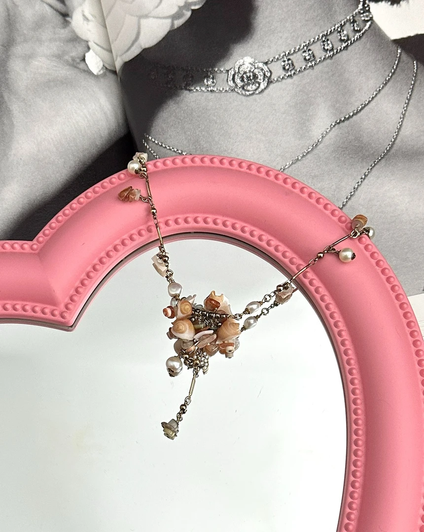 95新  chanel  珍珠贝壳毛衣链 4168249