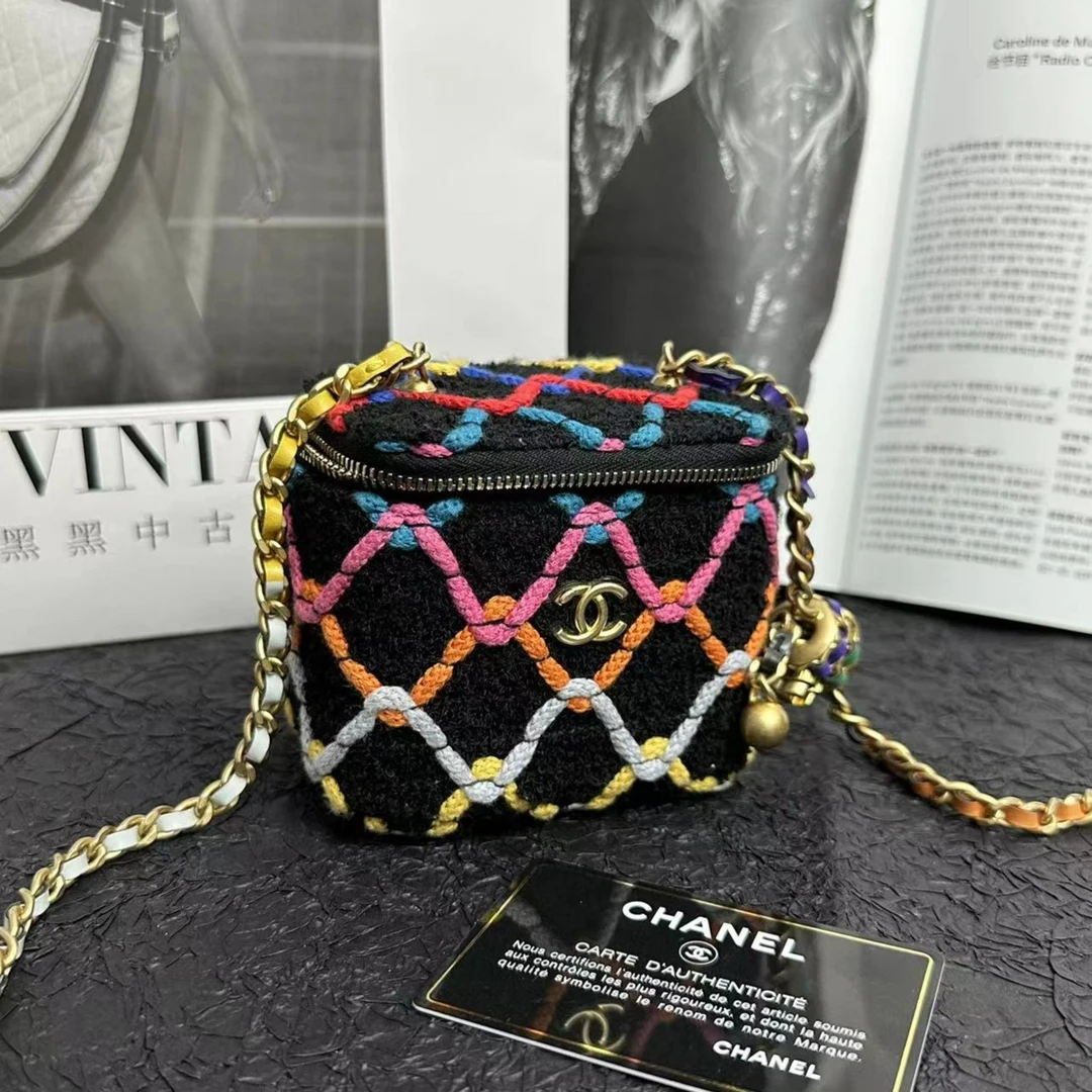 99新 Chanel/香奈儿 海滨限定金球盒子包  32开有卡 12cm 4856142