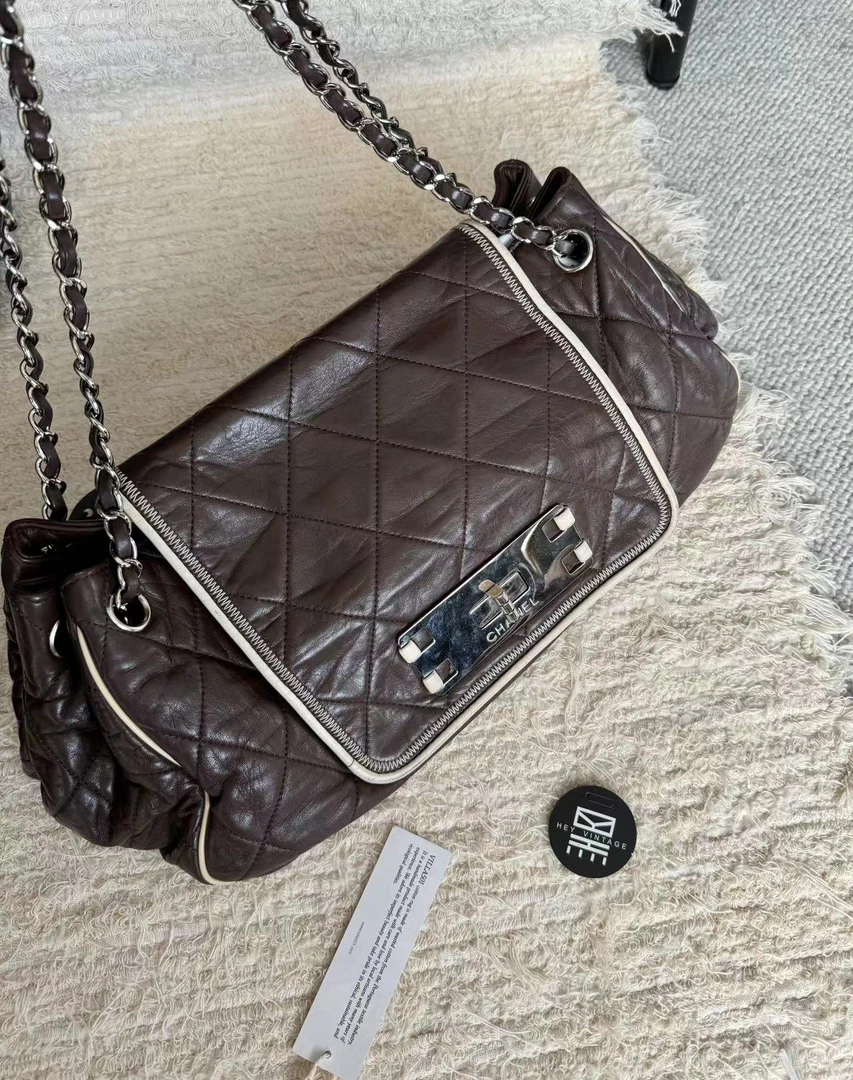 95新 Chanel/香奈儿 2.55大扣机场包 35cm 9504575