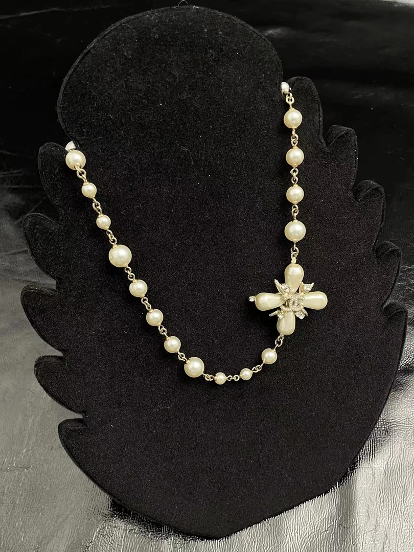 99新  黑黑中古/Chanel 拜占庭珍珠项链 6768794