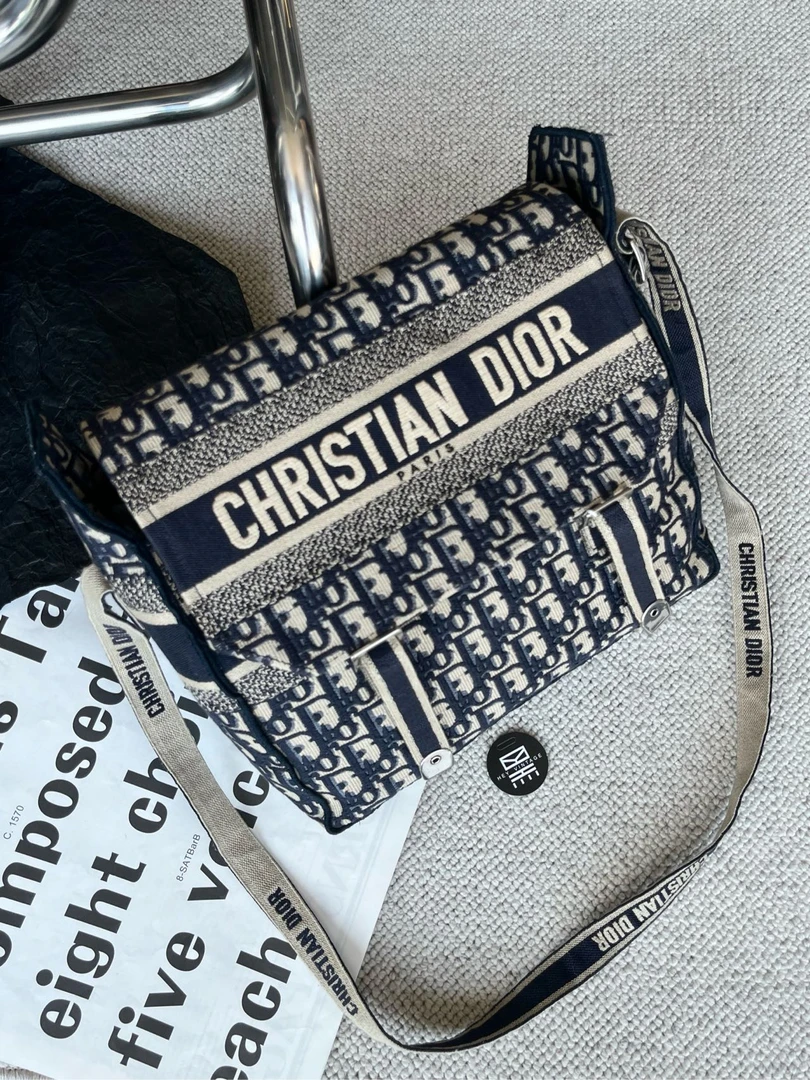 95新 DIOR/迪奥 老花camp邮差包 21年 12072450