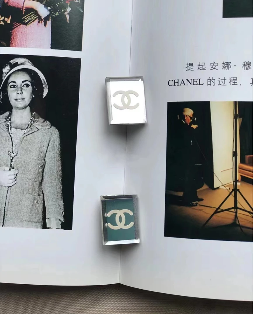 95新 Chanel/香奈儿 镜面耳夹 8598615